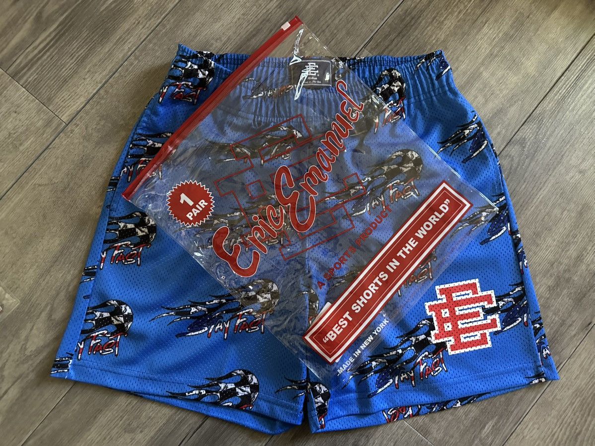 Eric Emanuel Eric Emanuel x Matty Boy Blue Shorts (M) Size US 30 / EU 46 - 3 Thumbnail