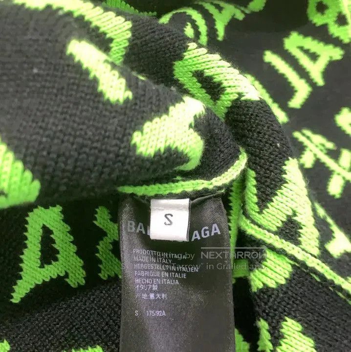 Balenciaga Balenciaga SS21 Logo Long Sleeve Knit Sweater. Size US S / EU 44-46 / 1 - 4 Thumbnail