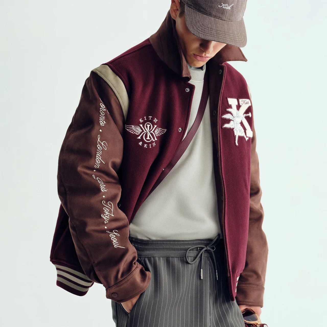 Kith Kith Wool & Microsuede Varsity Jacket Size US M / EU 48-50 / 2 - 4 Thumbnail