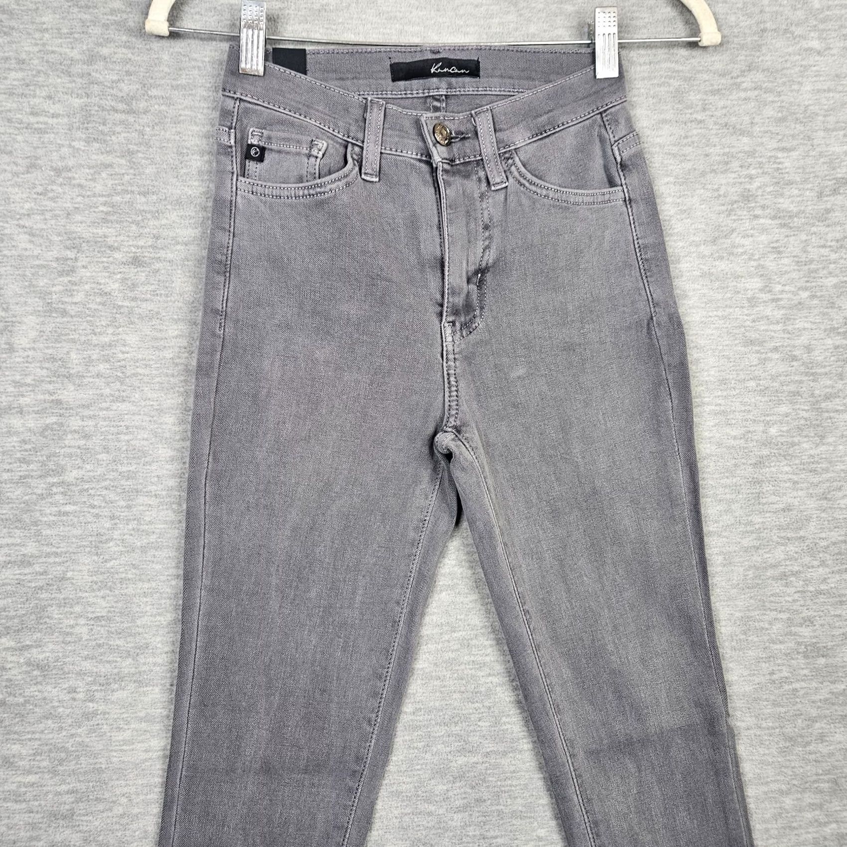 Vintage KanCan Jeans Women’s Black Skinny Casual Zip Fly Size 25 Size 42" / US 20 - 4 Thumbnail