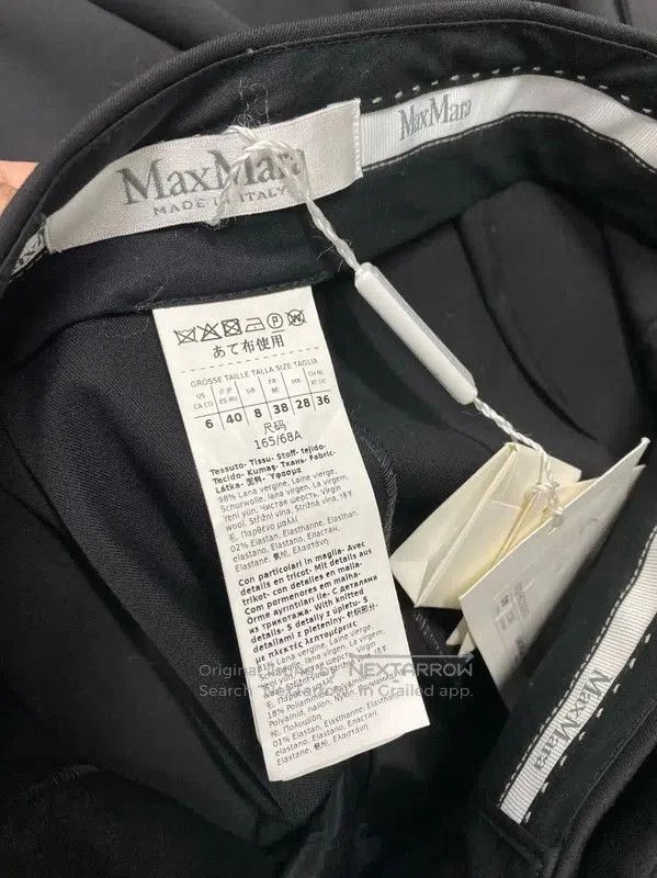 Max Mara MaxMara Black Wool Casual Trousers for Women . Size 23" - 3 Thumbnail