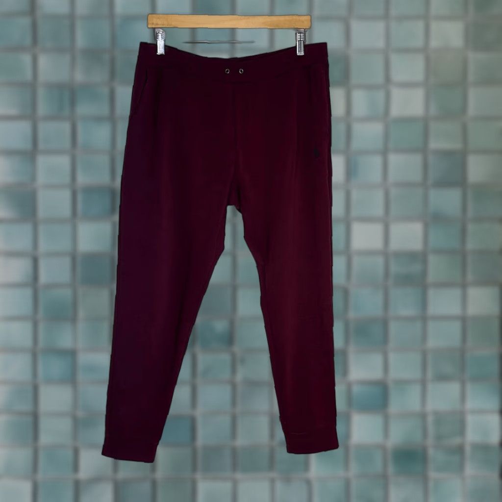 Polo Ralph Lauren Polo Ralph Lauren Joggers Sweatpants Mens L Burgundy Zip Pockets Track Pants Multicolor Size US L / EU 52-54 / 3 - 1 Thumbnail