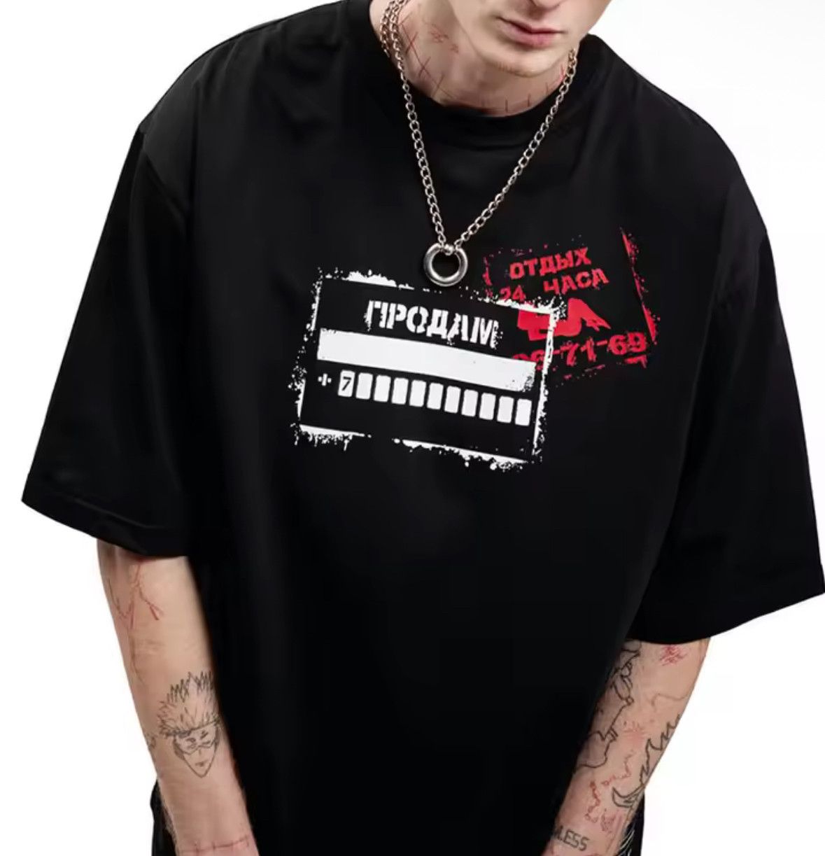 Japanese Brand Gothic 90s Streetwear T-Shirt Punk Graphic Tees Size US XL / EU 56 / 4 - 1 Thumbnail