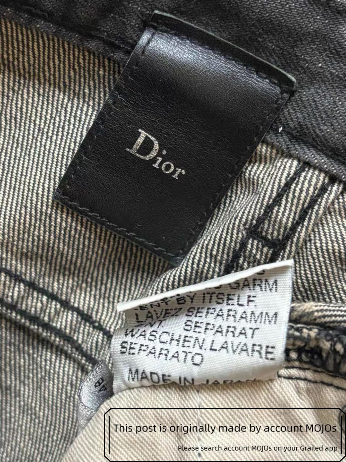 Dior Sz 48 Dior Homme 03SS Archive Wash Fading Denim mojos115 Size US 32 / EU 48 - 5 Thumbnail
