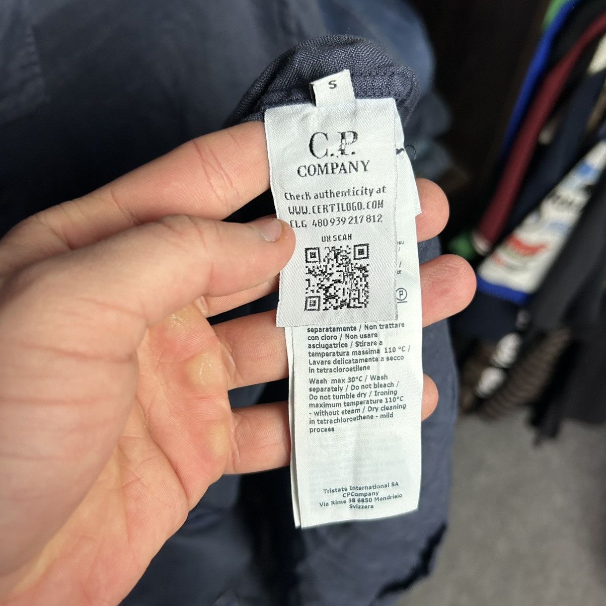 C.P. Company Luxury C.P. Company small logo 100% linen button shirt sizeS Size US S / EU 44-46 / 1 - 7 Thumbnail