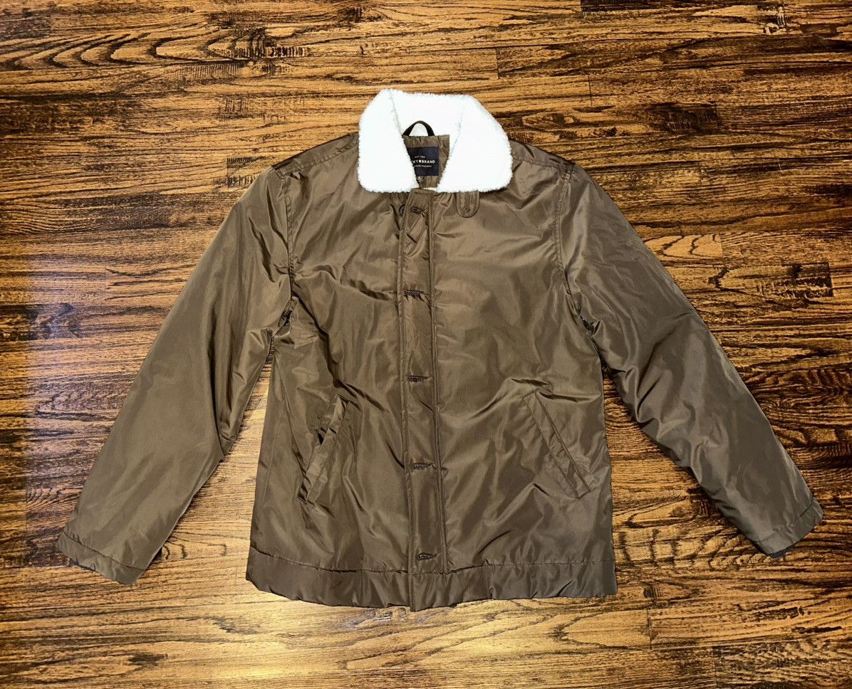 Lucky Brand Lucky Brand Sherpa Nylon Barn Coat Jacket Olive Size Medium Size US M / EU 48-50 / 2 - 2 Thumbnail