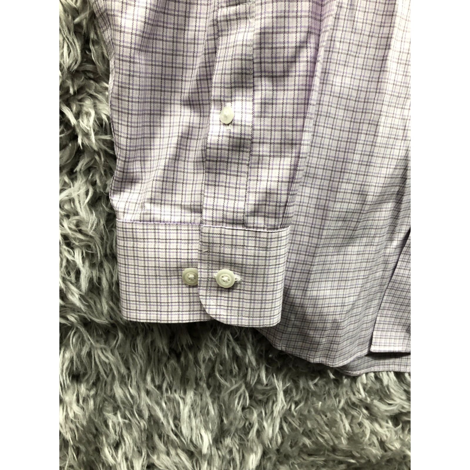 Joseph Abboud Joseph Abboud Shirt 16 34/35 Purple Long Sleeve Spread Collar Mens Button-Up Shirt Size US L / EU 52-54 / 3 - 2 Thumbnail
