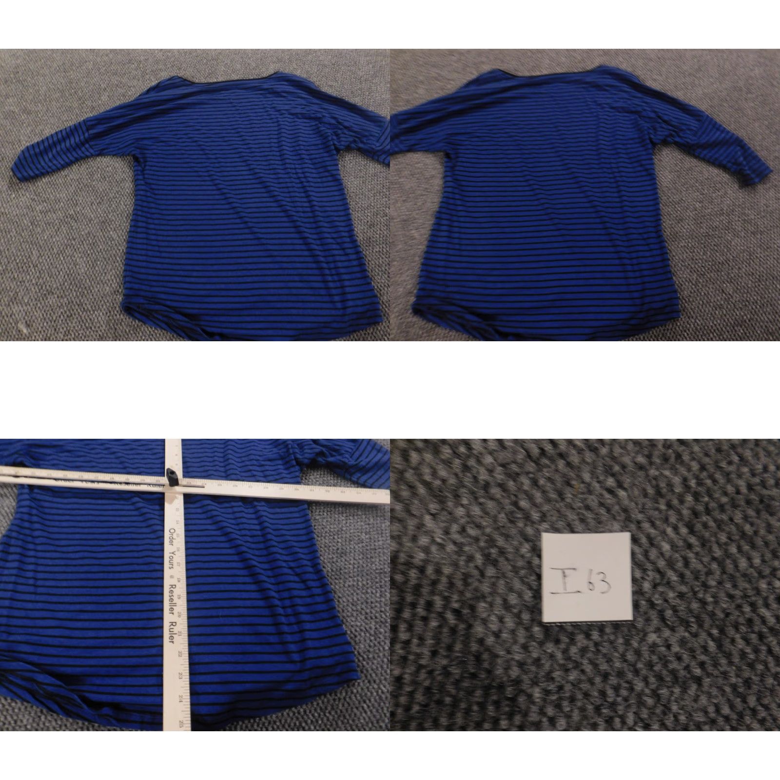 Ann Taylor Ann Taylor Blouse Shirt Womens M Blue Striped Crew Neck Pullover Casual Cotton Down Regular Button Size M / US 6-8 / IT 42-44 - 8 Thumbnail