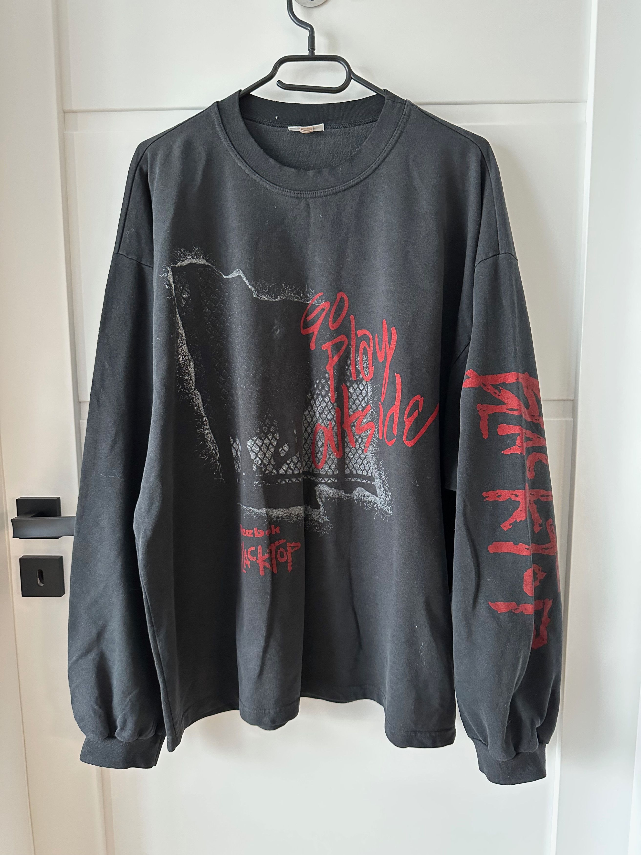 Reebok 90's vintage REEBOK Blacktop go play outside long sleeve Size US L / EU 52-54 / 3 - 1 Thumbnail