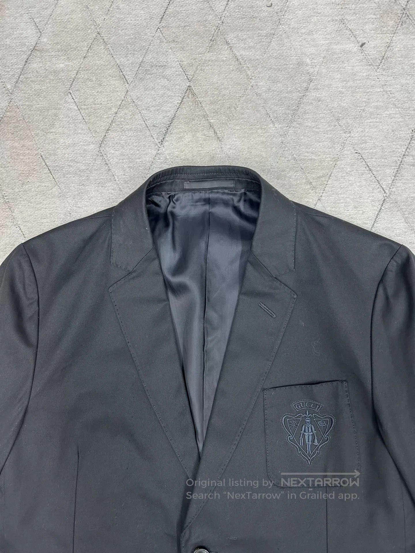 Gucci Gucci Badge Logo Embroidered Blazer. Size US S / EU 44-46 / 1 - 3 Thumbnail