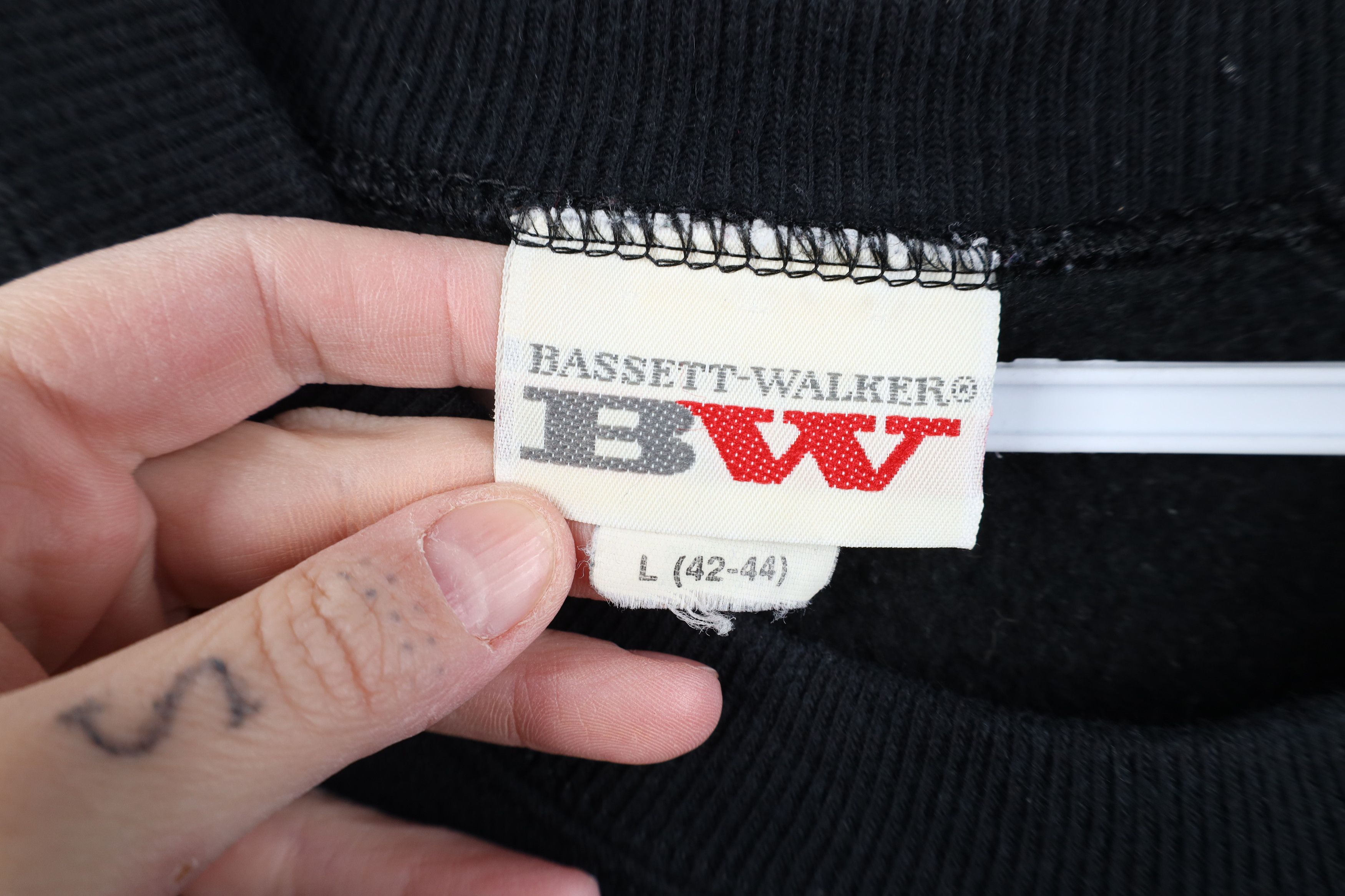 Vintage Vintage 90s Streetwear Blank Crewneck Sweatshirt Black USA Size L / US 10 / IT 46 - 6 Thumbnail