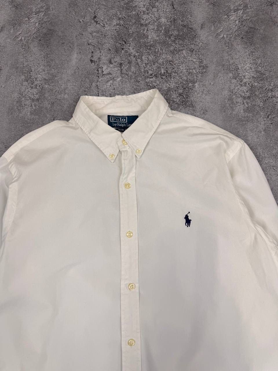 Polo Ralph Lauren Polo Ralph Lauren Men Shirt White Slim Fit Size L Size US L / EU 52-54 / 3 - 3 Thumbnail