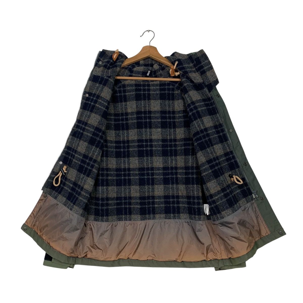 Silas SILAS Checked Fleece Lined Hoodie Jacket #2492-C112 Size US M / EU 48-50 / 2 - 12 Thumbnail