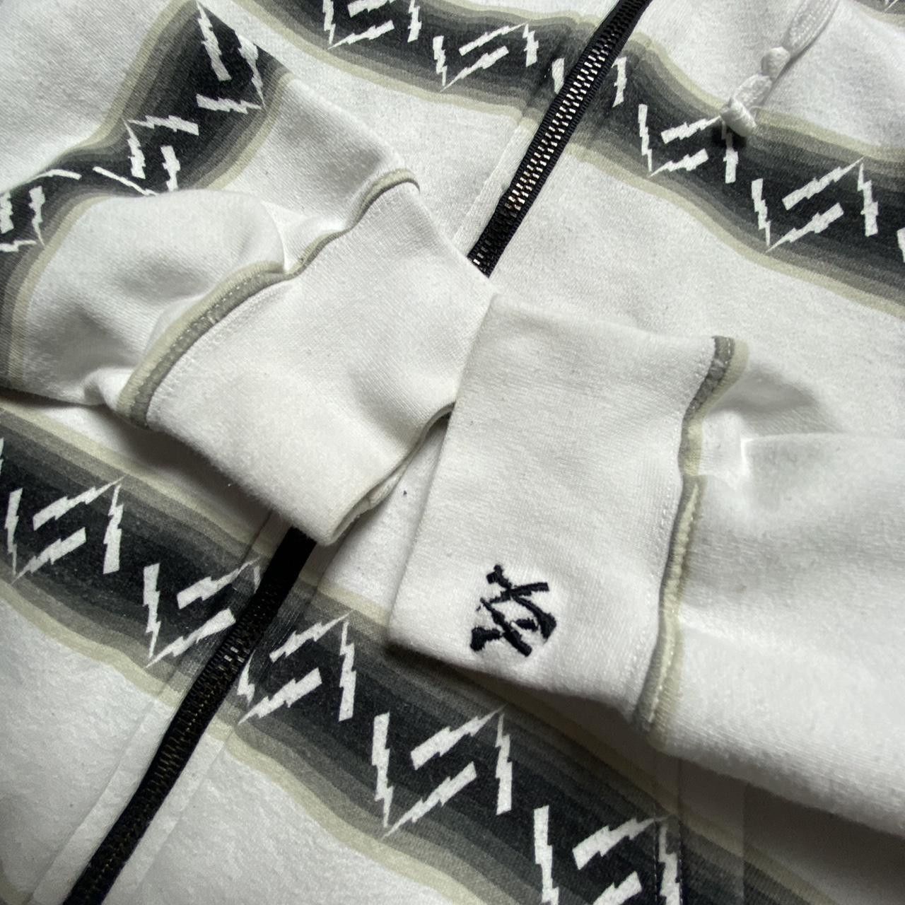 Vans 00s Vans Pattern Zip Hoodie White/Black S Size US S / EU 44-46 / 1 - 5 Thumbnail