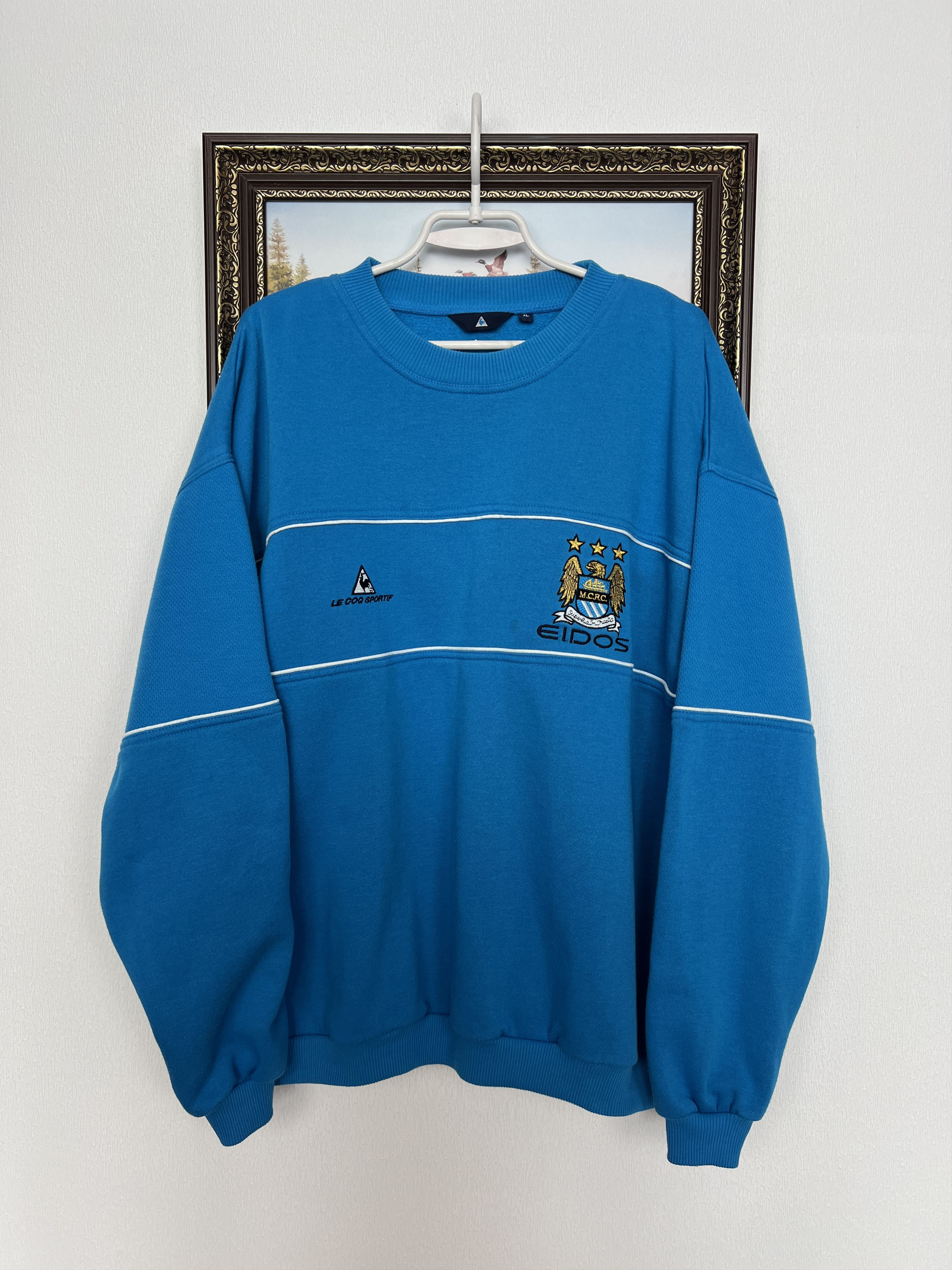 Vintage Vintage Manchester City Football Sweatshirt Soccer Crewneck Size US XL / EU 56 / 4 - 1 Thumbnail