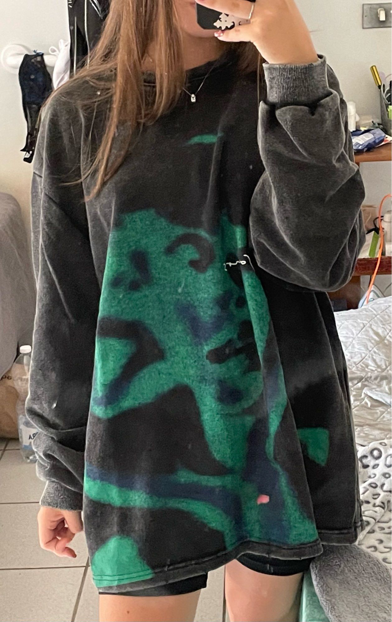 Japanese Brand × Vintage Shadow Graphic Sweatshirt Size US L / EU 52-54 / 3 - 4 Thumbnail