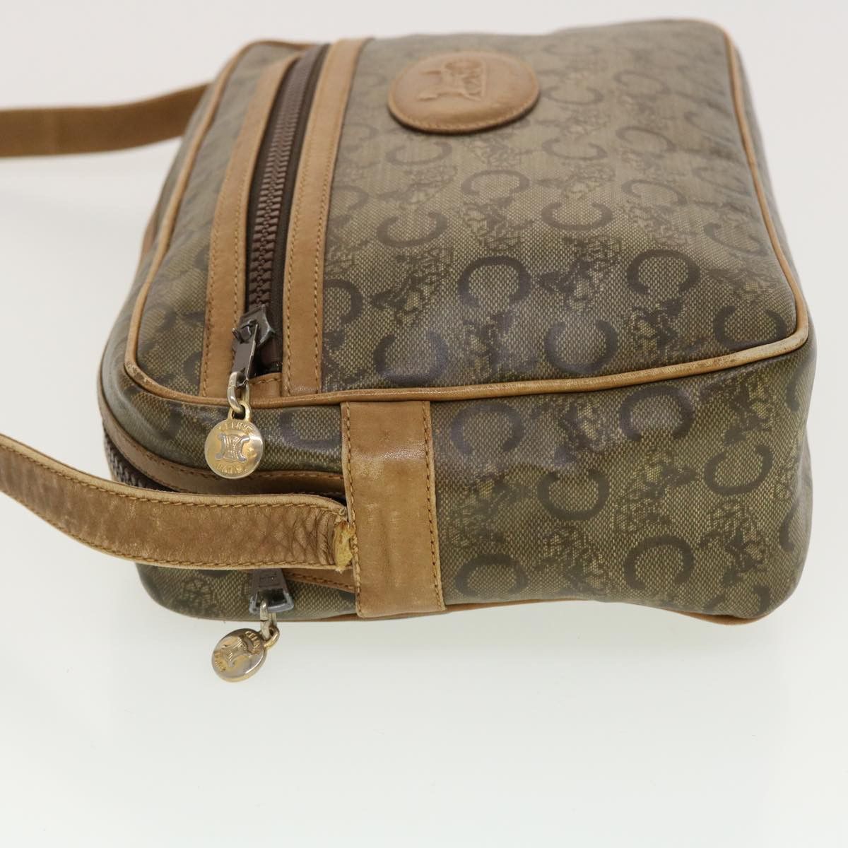 Celine CELINE C Macadam Canvas Shoulder Bag Beige Size ONE SIZE - 3 Thumbnail