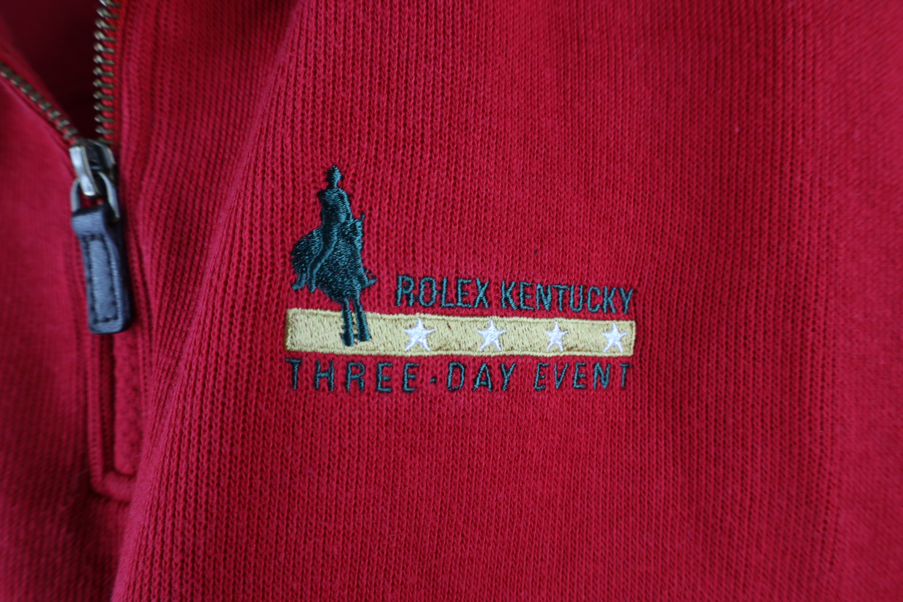 Vintage Vintage Equestrian Championship Kentucky Half Zip Sweater Size US L / EU 52-54 / 3 - 4 Thumbnail
