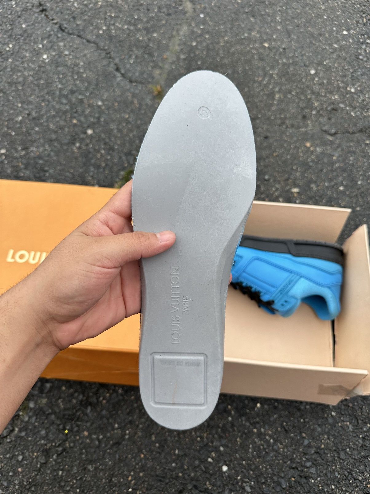 Louis Vuitton Louis Vuitton trainer black/Blue Size US 13 / EU 46 - 8 Thumbnail