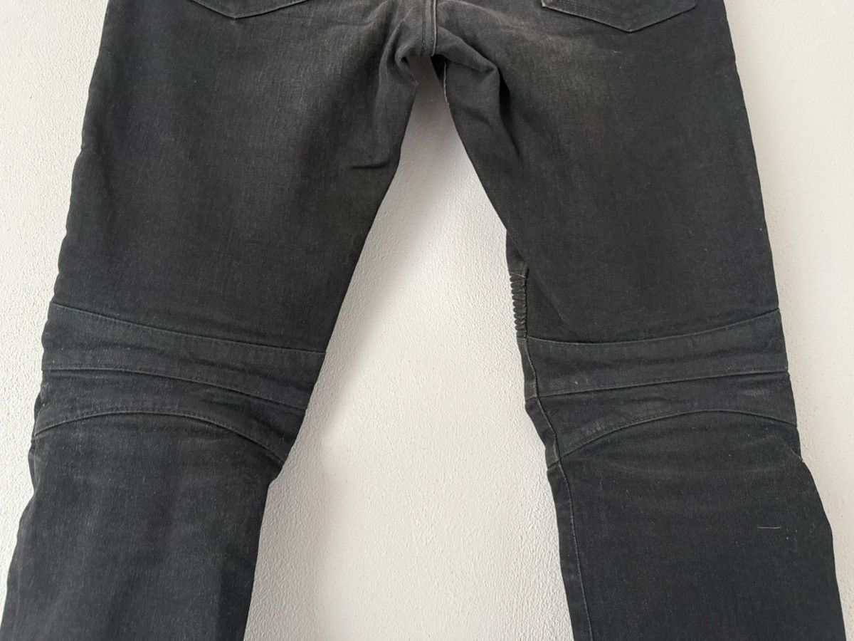 Balmain Black Biker Jeans Size US 30 / EU 46 - 9 Thumbnail