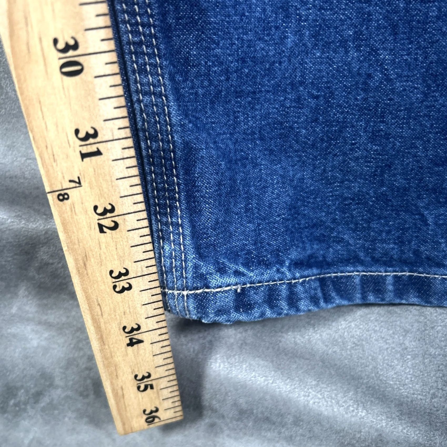 Carhartt Carhartt Jeans Men's 38x34 Flame Resistant Loose Fit Denim Signature Logo Blue Size US 38 / EU 54 - 4 Thumbnail