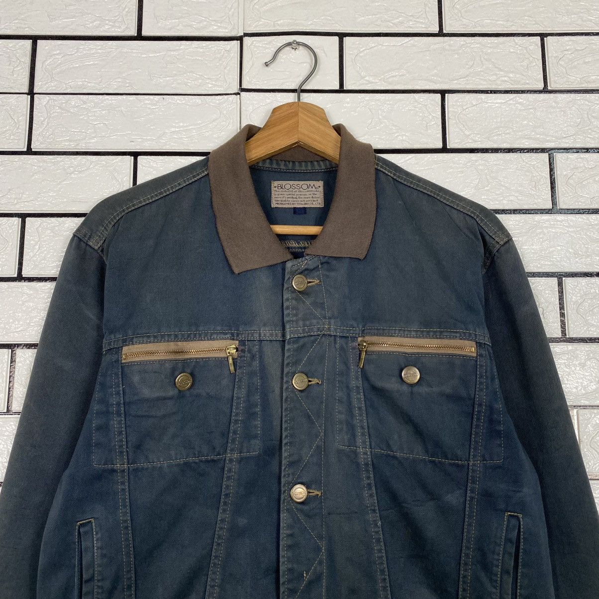 Issey Miyake 🔥CROPPED HUNTING JACKET BUTTON BLOSSOM DUCK CANVAS Size US M / EU 48-50 / 2 - 3 Thumbnail