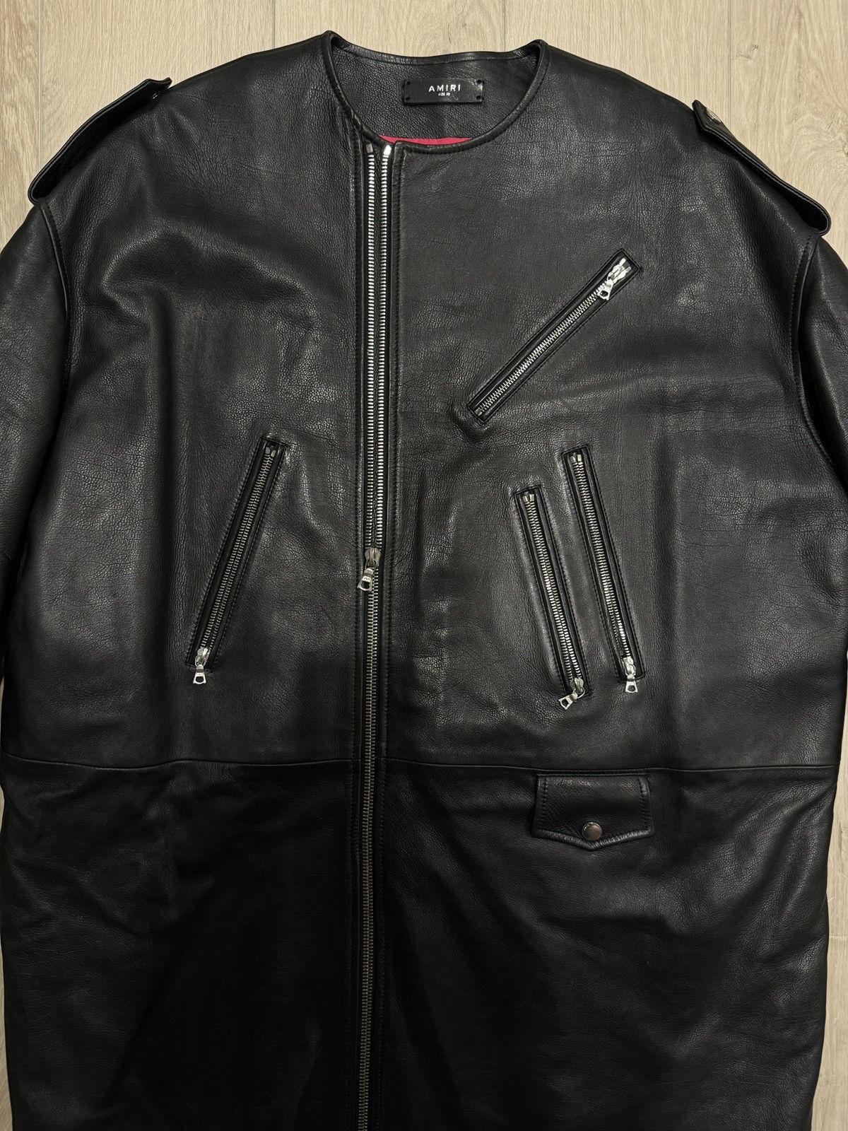 Amiri Amiri Leather Coat Size S / US 4 / IT 40 - 2 Thumbnail