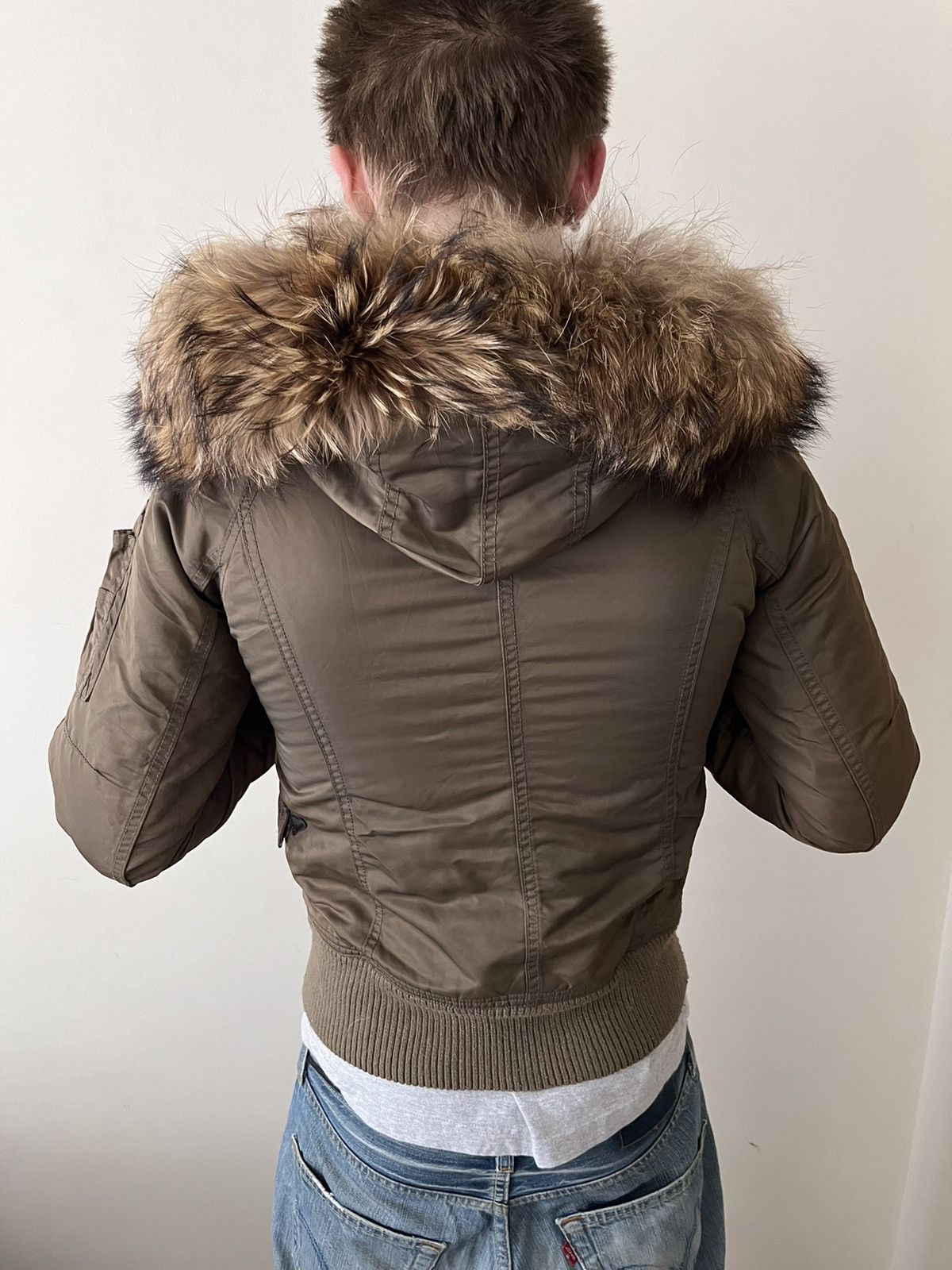 Japanese Brand G.O.A fur hooded bomber Size US S / EU 44-46 / 1 - 13 Thumbnail