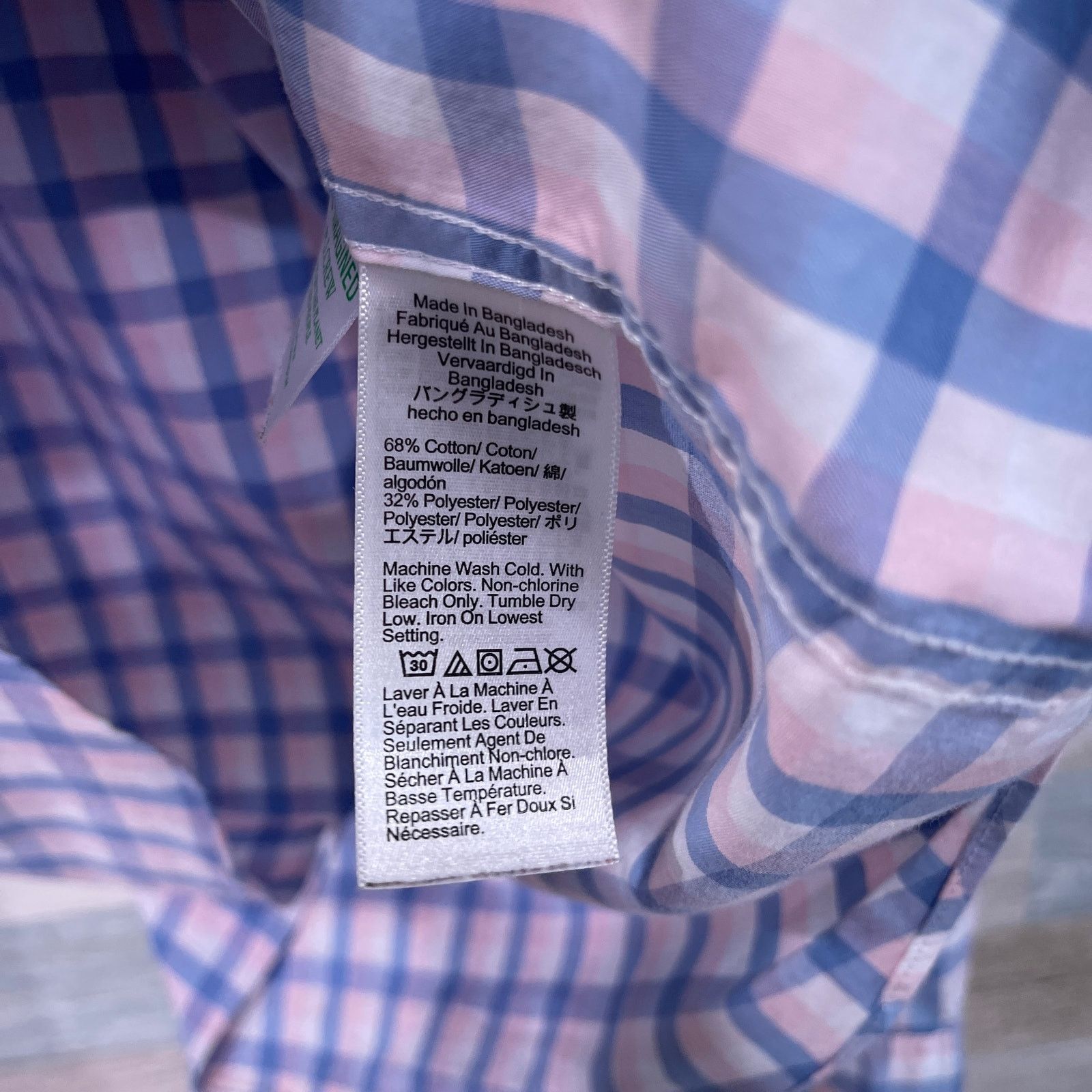 J.Crew J CREW Slim Untucked Performance Shirt Pink Plaid Mens XXL Size US XXL / EU 58 / 5 - 6 Thumbnail