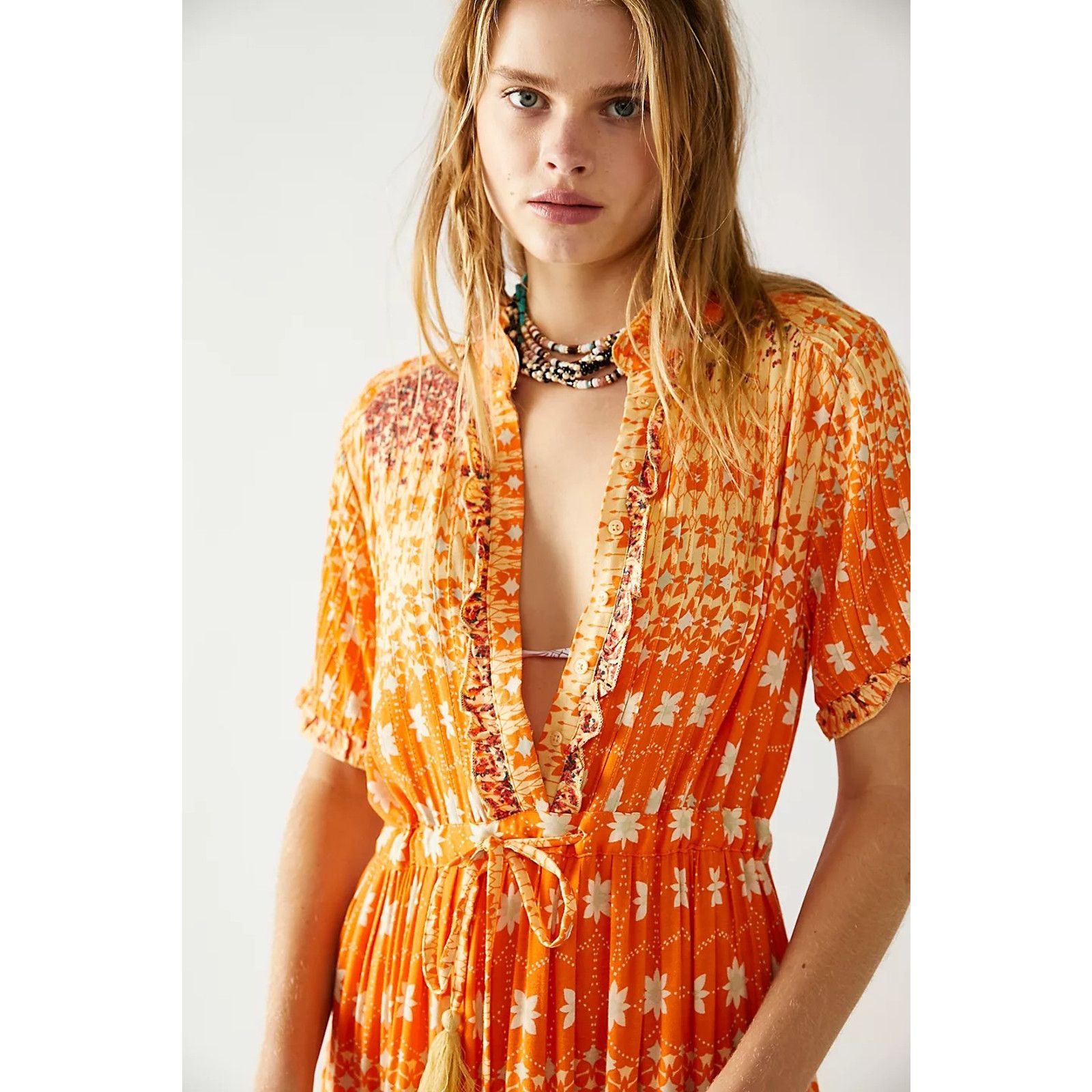 Free People New Free People Rare Feelings Tiered Maxi Dress $148 XS Size XS / US 0-2 / IT 36-38 - 3 Thumbnail