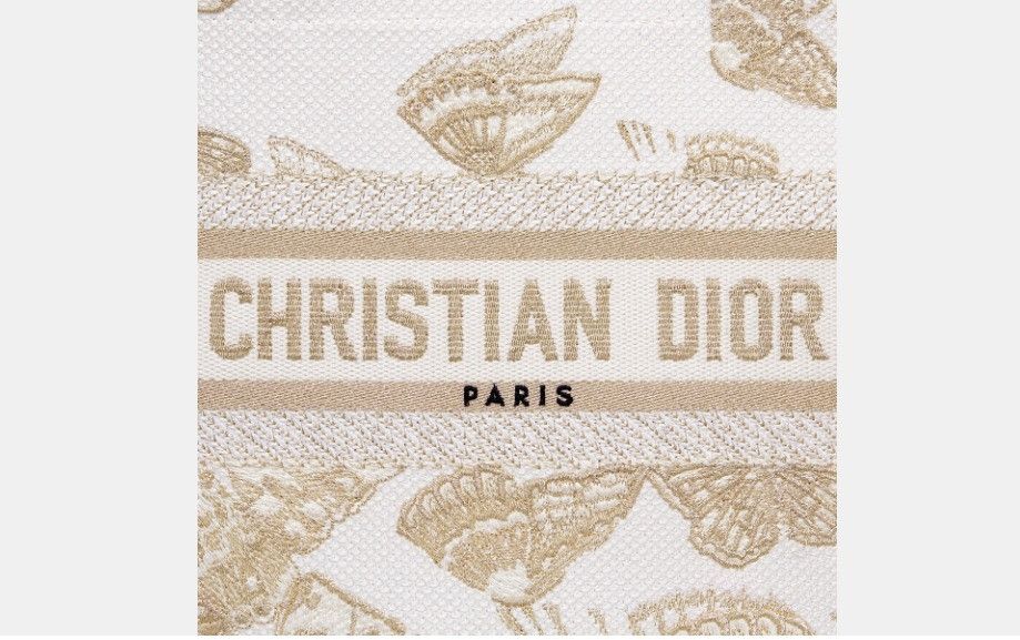 Dior o1w1db11224 Size: OS / Hat Basket Bag in White & Gold Size ONE SIZE - 6 Thumbnail