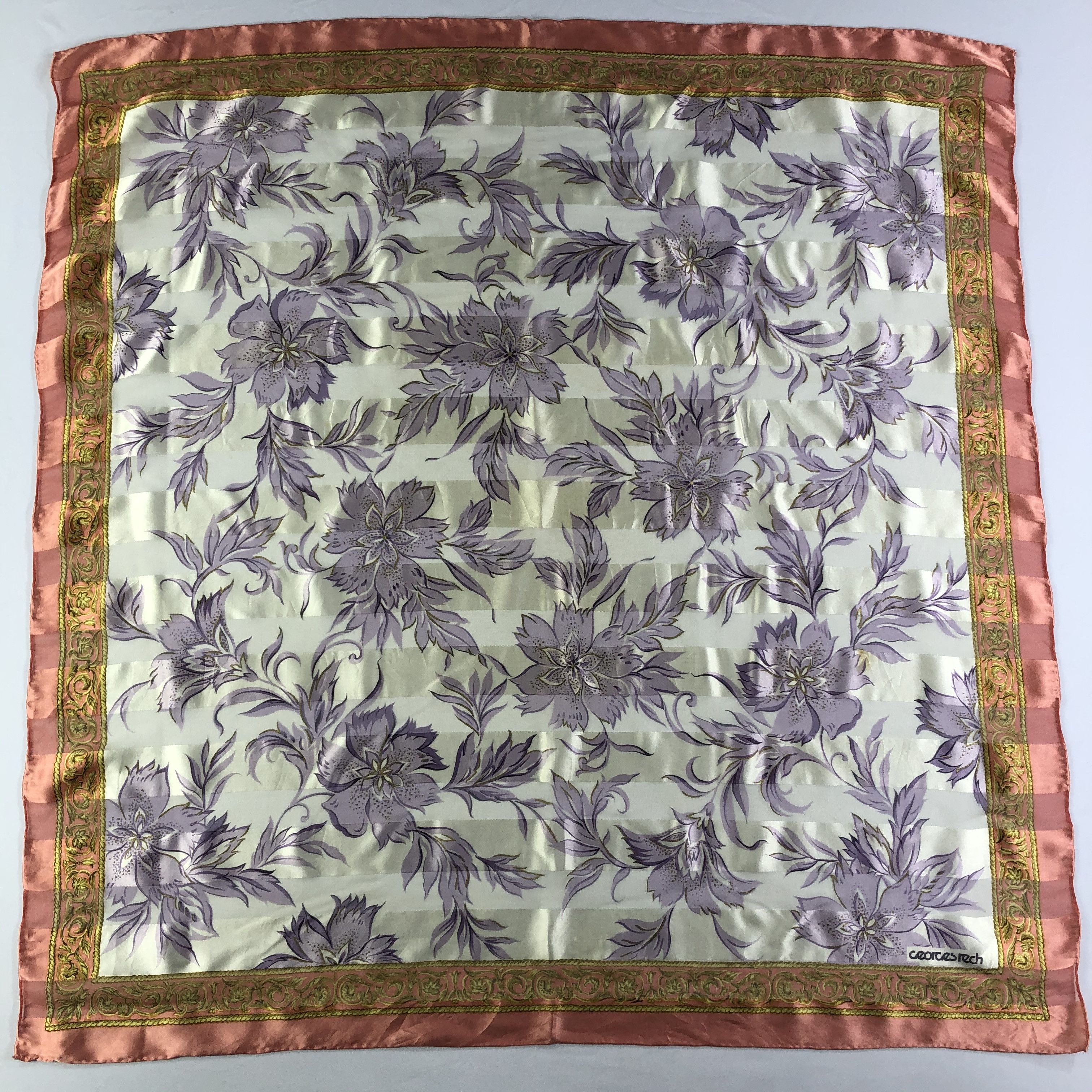 Vintage Vintage Georges Rech Silk Scarf Size ONE SIZE - 2 Thumbnail