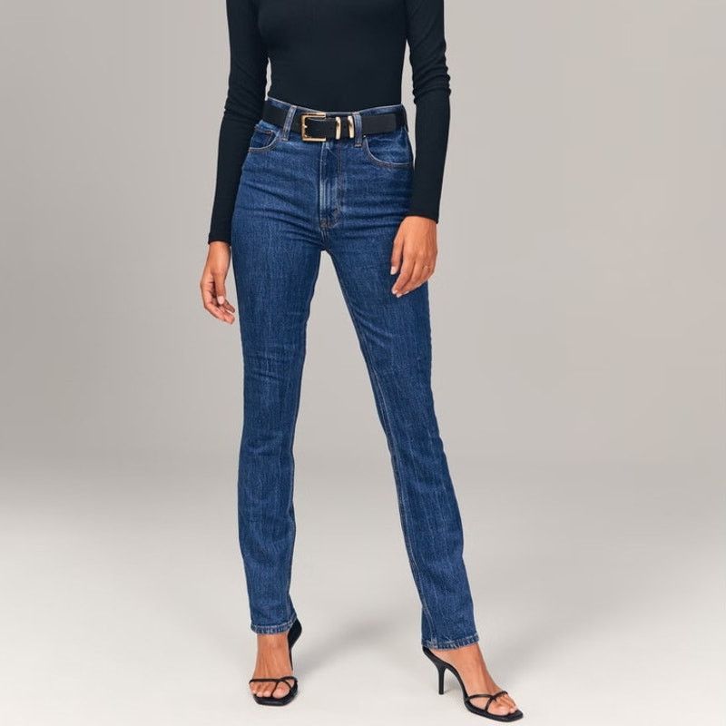 Abercrombie & Fitch Abercrombie & Fitch 90's High Rise Slim Straight Jeans 10/30 Size 32" / US 10 / IT 46 - 1 Thumbnail