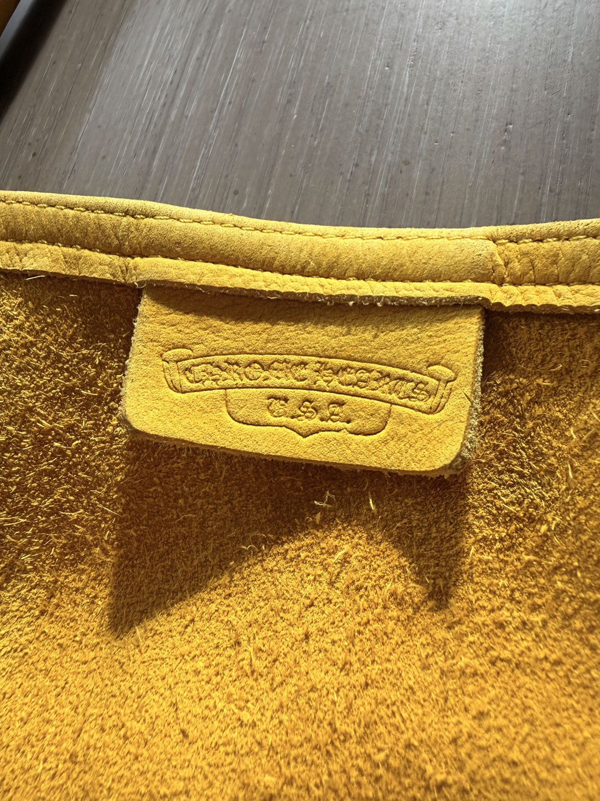 Chrome Hearts Chrome Hearts Yellow Nubuck Cross Patch FS Tote Bag Size ONE SIZE - 12 Thumbnail