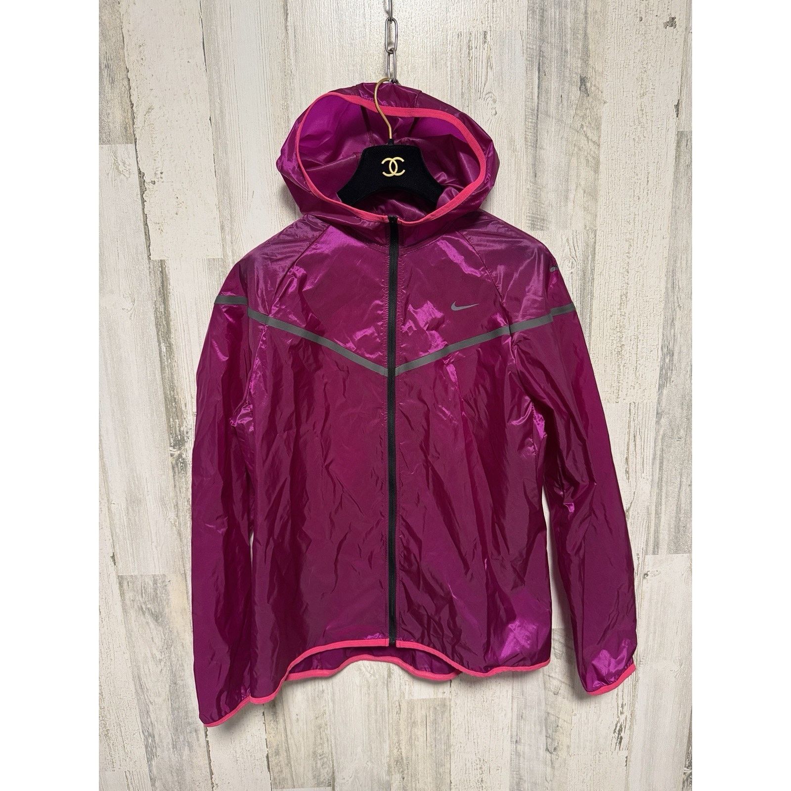 Nike Nike Running Womens Lightweight Jacket Size L Size L / US 10 / IT 46 - 3 Thumbnail