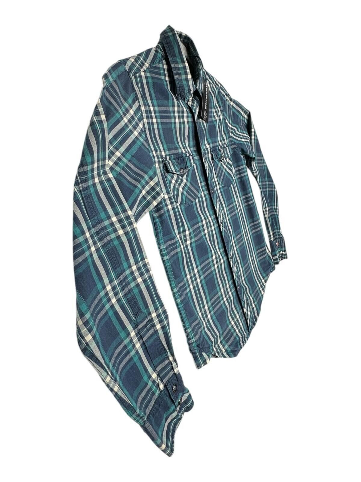 Element Element Shirt Men's UK Size XS Blue Plaid Pocket Embroidered Size US XS / EU 42 / 0 - 7 Thumbnail