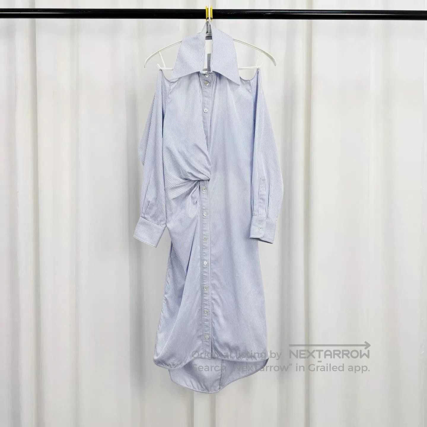 Dior dior irregular striped backless shirt dress. Size US S / EU 44-46 / 1 - 1 Thumbnail