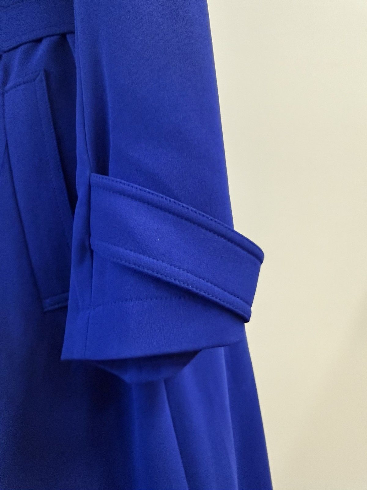 Theory Theory "Oaklane" Trench Coat in Admiral Crepe-Cobalt Blue-L Size L / US 10 / IT 46 - 6 Thumbnail