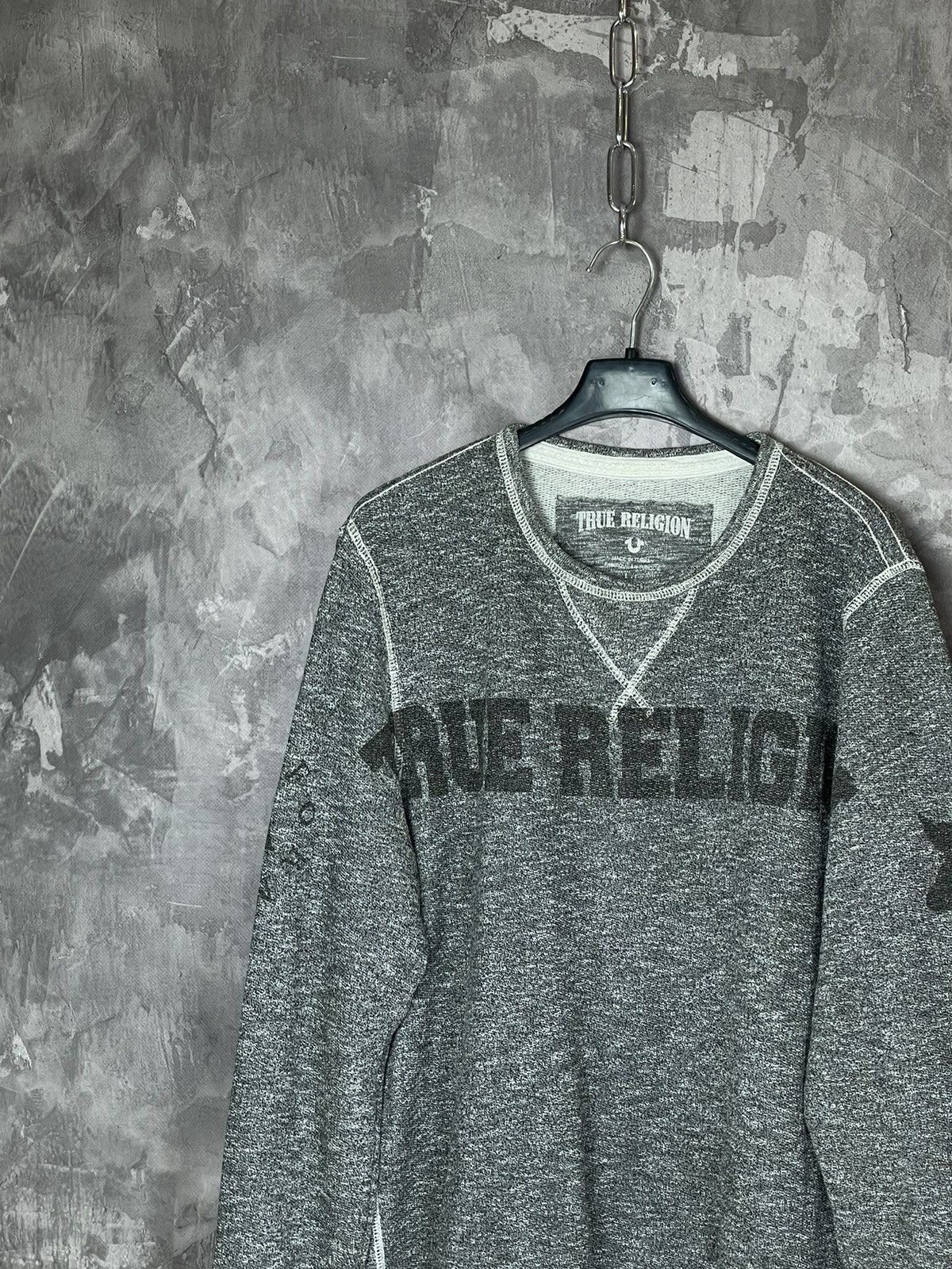 True Religion Vintage True Religion Sweatshirt Big Logo Japan y2k 1990s Size US L / EU 52-54 / 3 - 3 Thumbnail