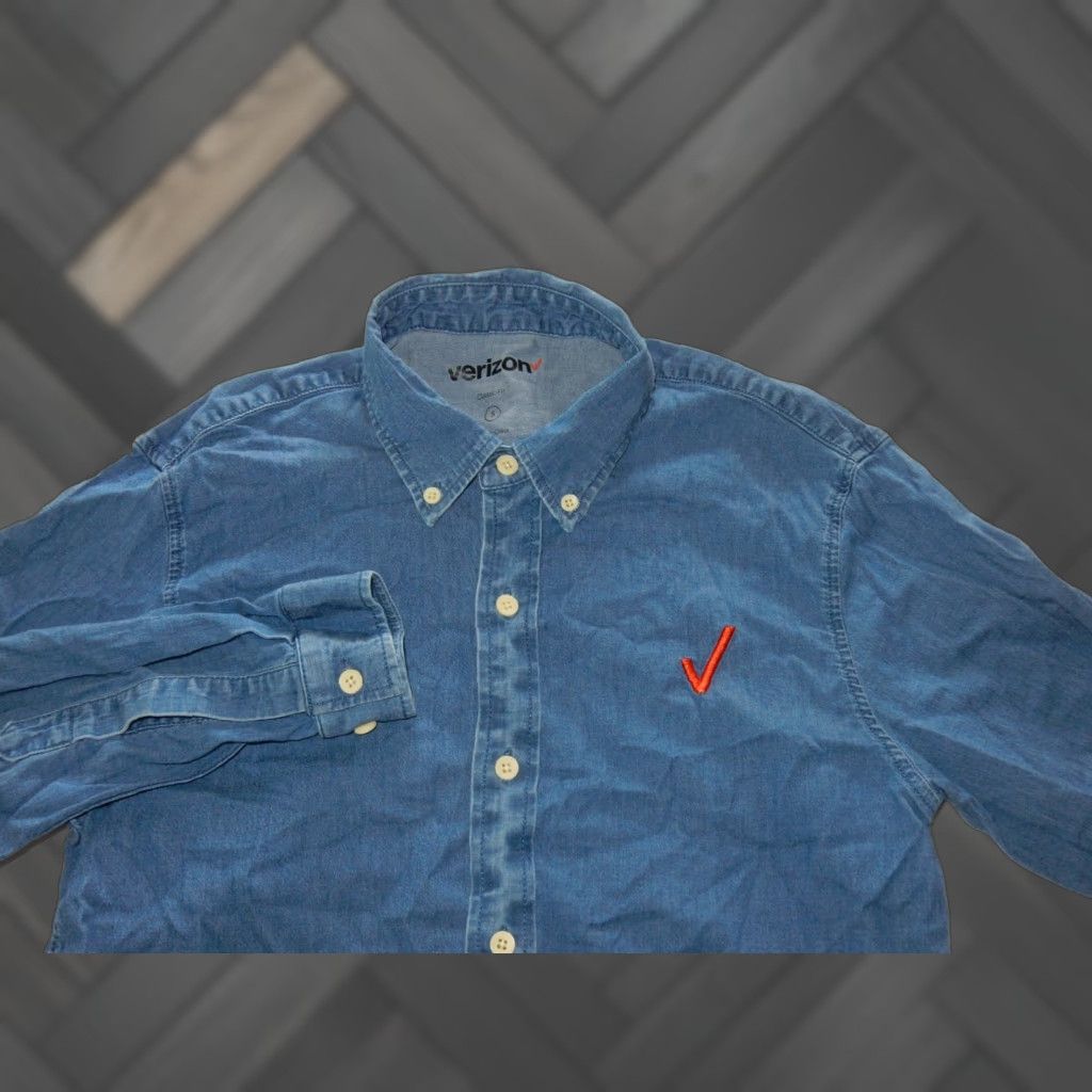 Denime Verizon Shirt Denim Button-Up Long Sleeve Size S Blue Cotton Men Size US S / EU 44-46 / 1 - 1 Thumbnail