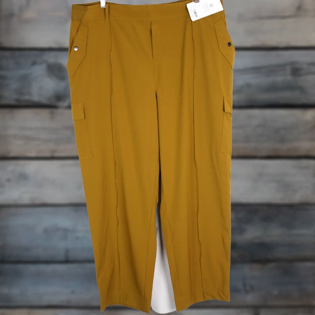 Athleta Athleta Women's Vienna Cargo Pants Track Pants 22 Regular Brass 988133 Size 40" / US 18 - 1 Thumbnail