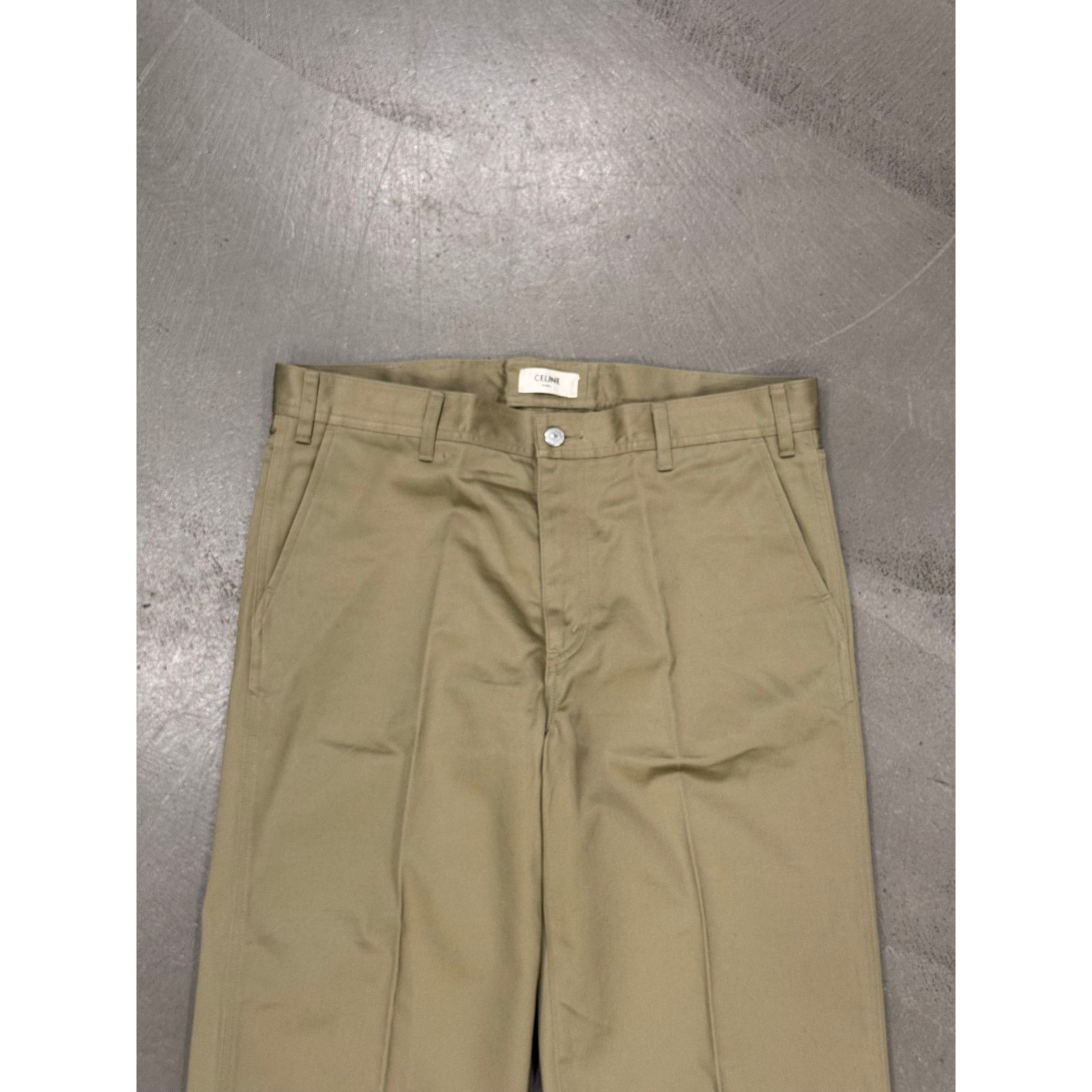 Celine 2000s Celine wide-leg cotton chinos Size US 33 - 2 Thumbnail