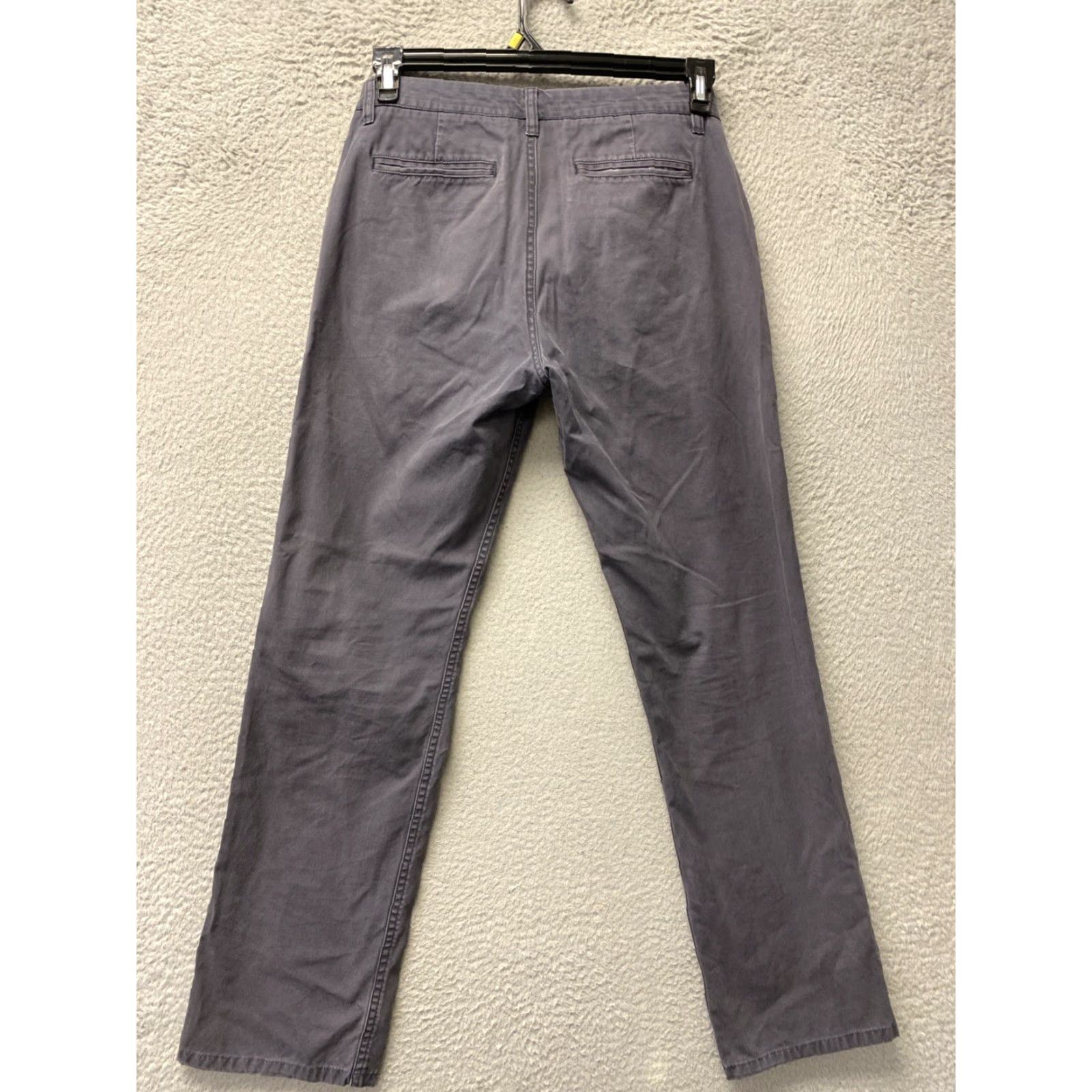Bonobos BONOBOS Slim Taper Chino Pants Men 30x32 Gray Cotton Blend Zip Flat Front Regular Inseam 32 Mens Golf Style Size US 30 / EU 46 - 7 Thumbnail
