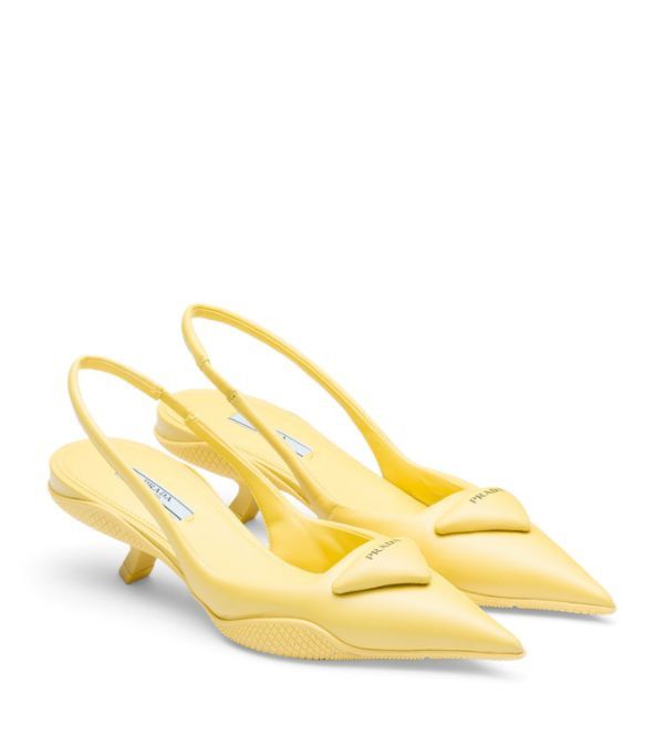 Prada o1la1rc1a0724 Heeled Pump in Yellow Size US 6 / IT 36 - 2 Thumbnail
