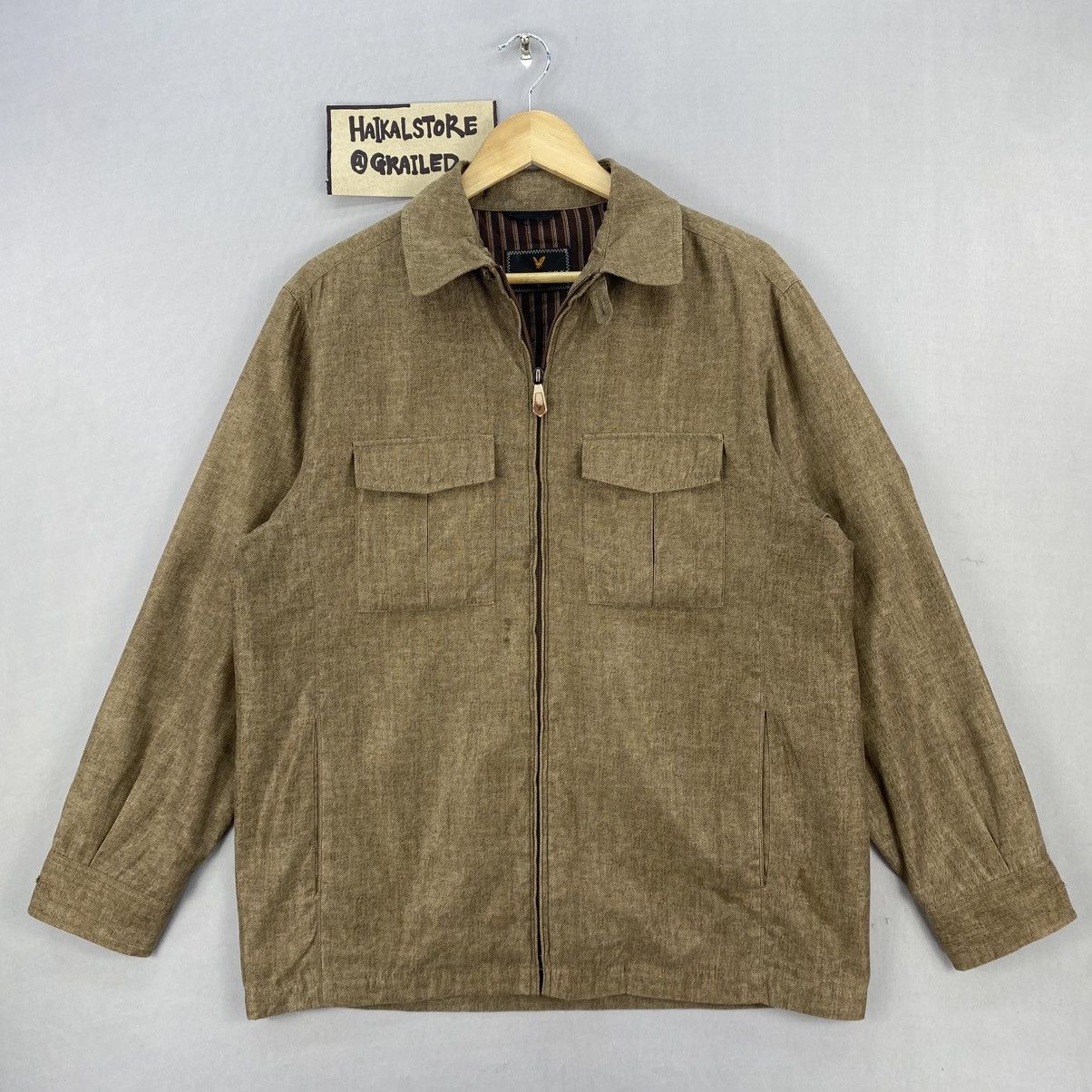 Designer Vintage Y2k Lyle & Scott Black Label Zipper Up Jacket Size US M / EU 48-50 / 2 - 1 Thumbnail