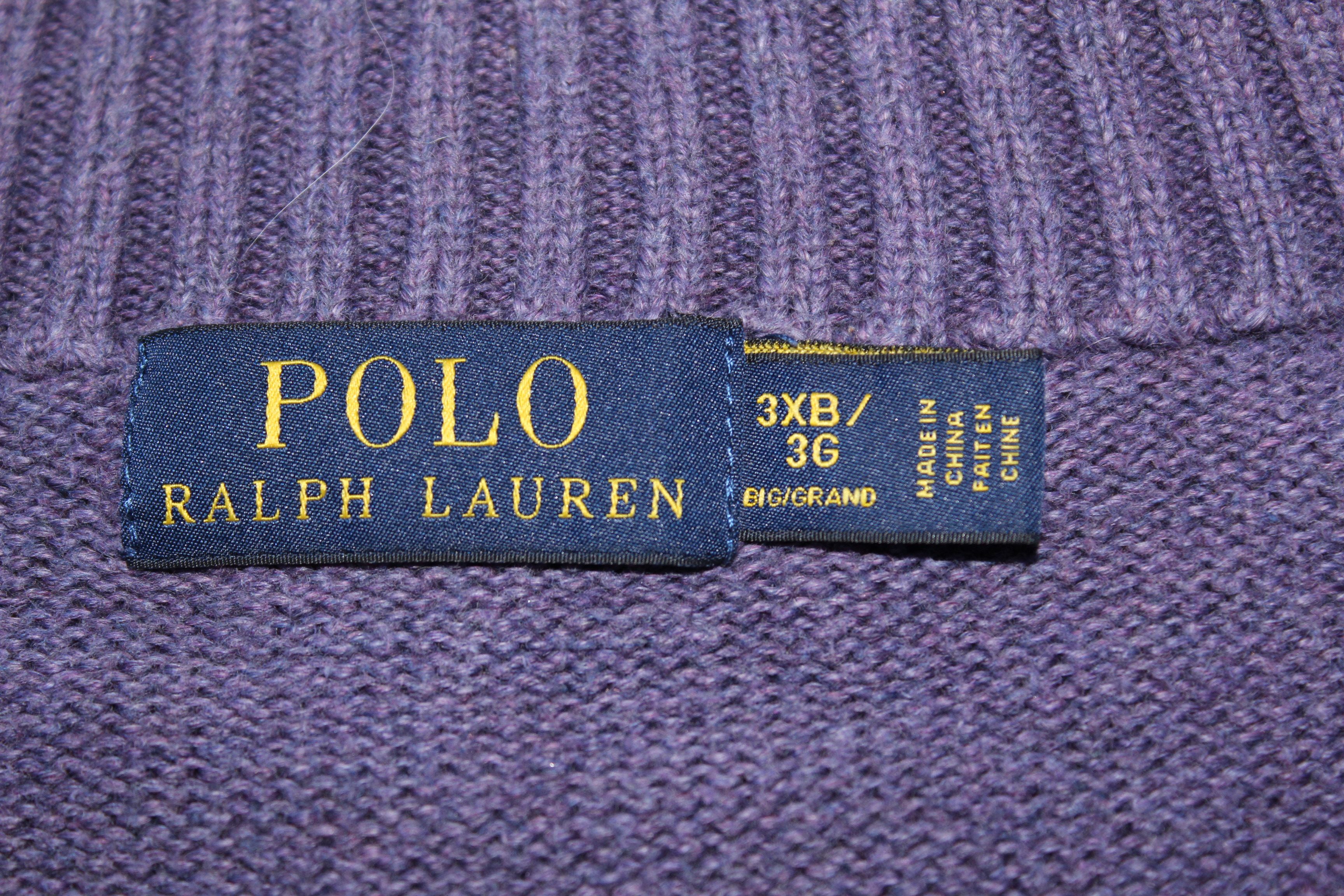 Polo Ralph Lauren Men's RALPH LAUREN Zip Neck Wool Jumper Size US XXL / EU 58 / 5 - 8 Thumbnail