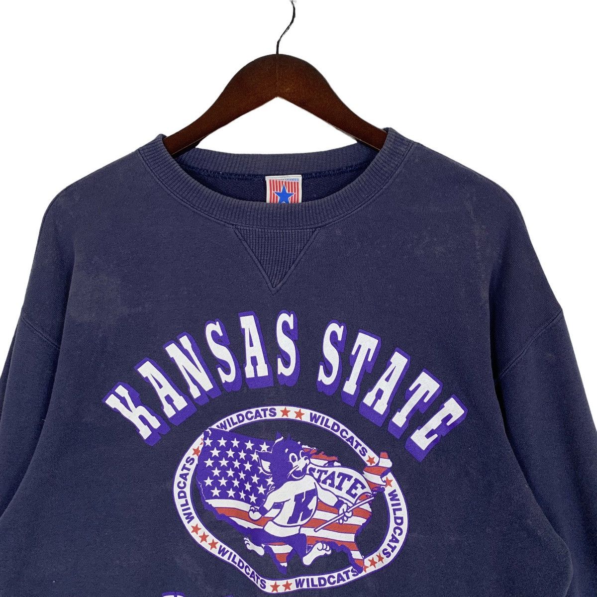 Vintage Vintage 90s US College Kansas State University Sweatshirt /M Size US M / EU 48-50 / 2 - 2 Thumbnail