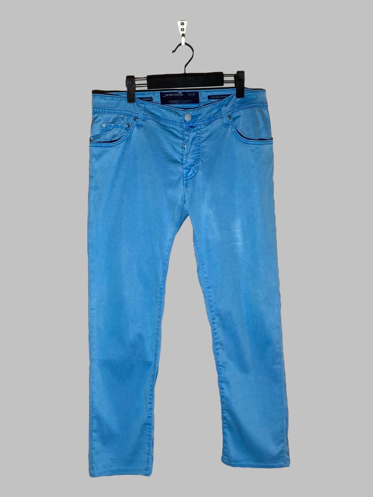 Jacob Cohen Jacob Cohen 622 Style Sky Blue Jeans Size US 35 - 2 Thumbnail