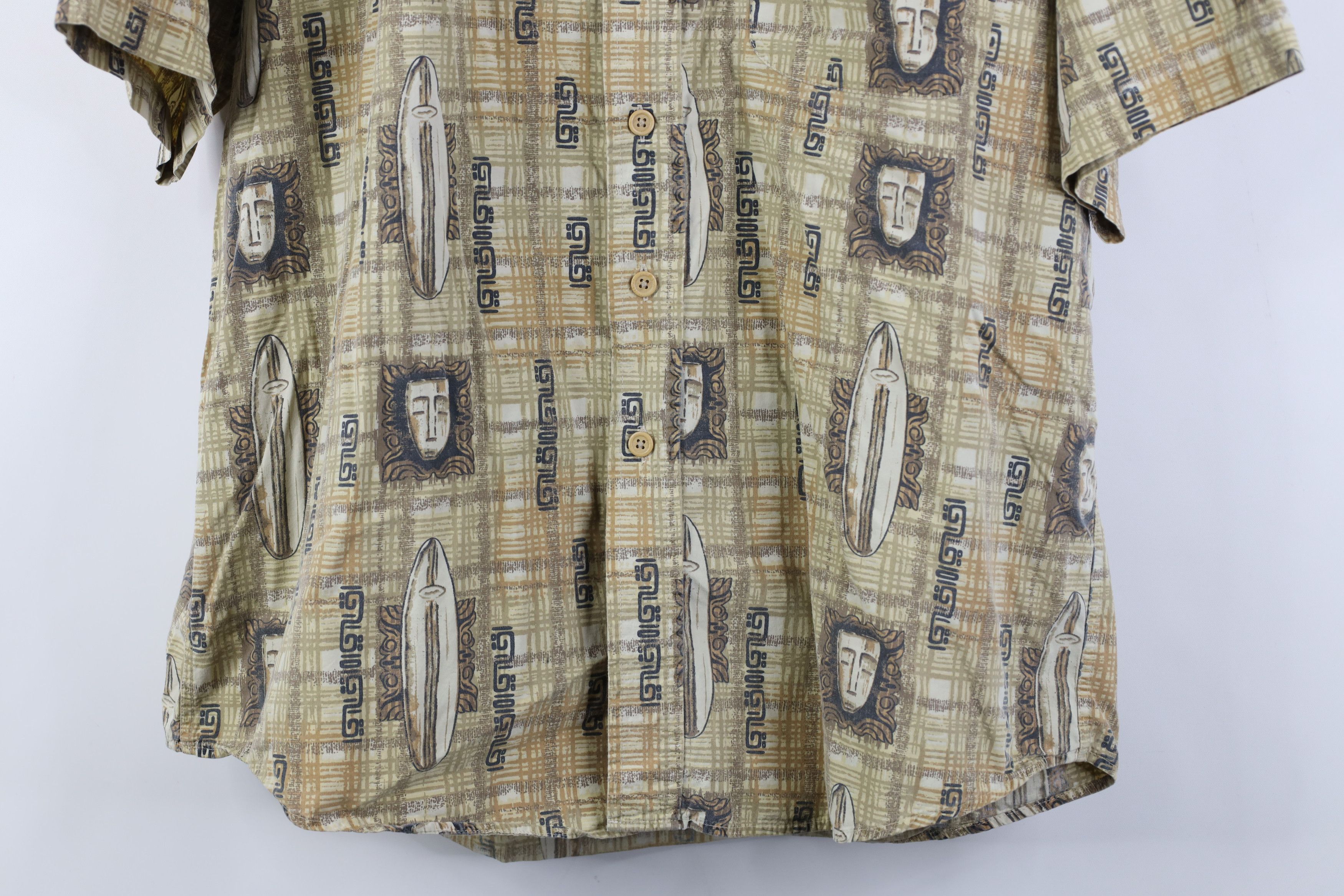 Vintage Vintage 90s Streetwear Surfboard Surfing Button Down Shirt Size US XL / EU 56 / 4 - 3 Thumbnail