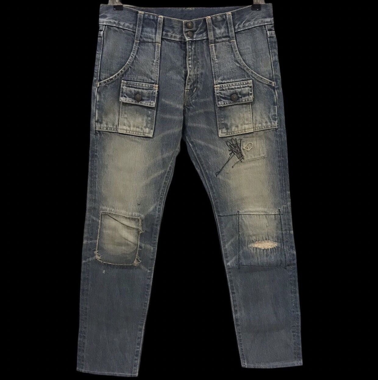 Designer KAPITAL KOUNTRY Japan Kiro Hirata Boro Patchwork Bush Pant Size US 30 / EU 46 - 1 Thumbnail